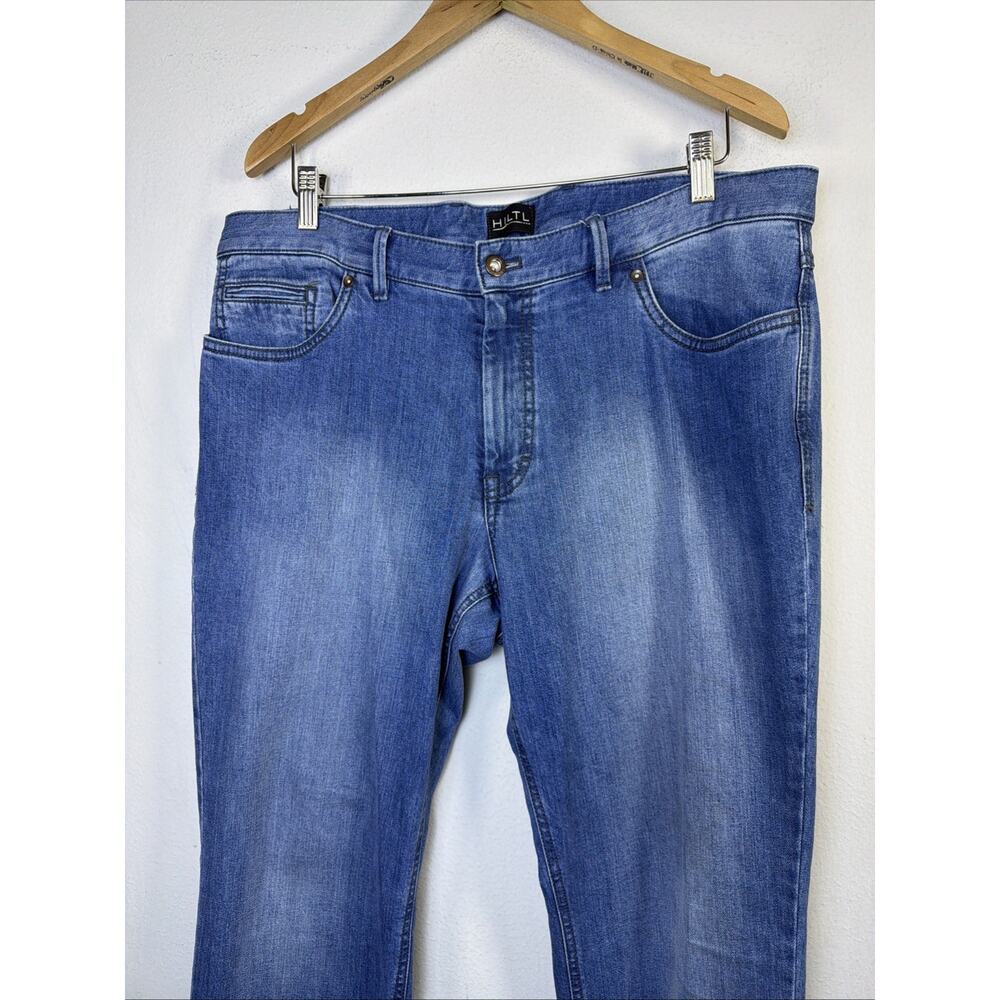 HILTL 36 X 34 Dude Denim Jeans Stretch 5-Pocket Mens straight 41480 western - Picture 3 of 14